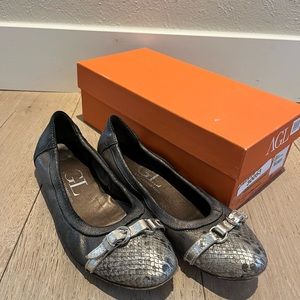 AGL snake skin flats.